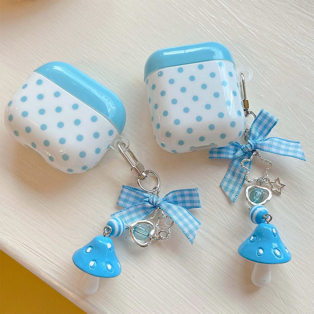blue mushroom airpods case boogzel clothing