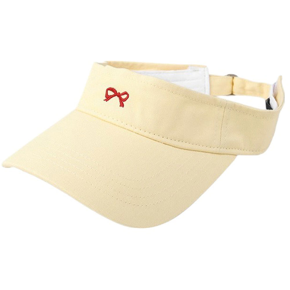 bow embroidery tennis visor boogzel clothing