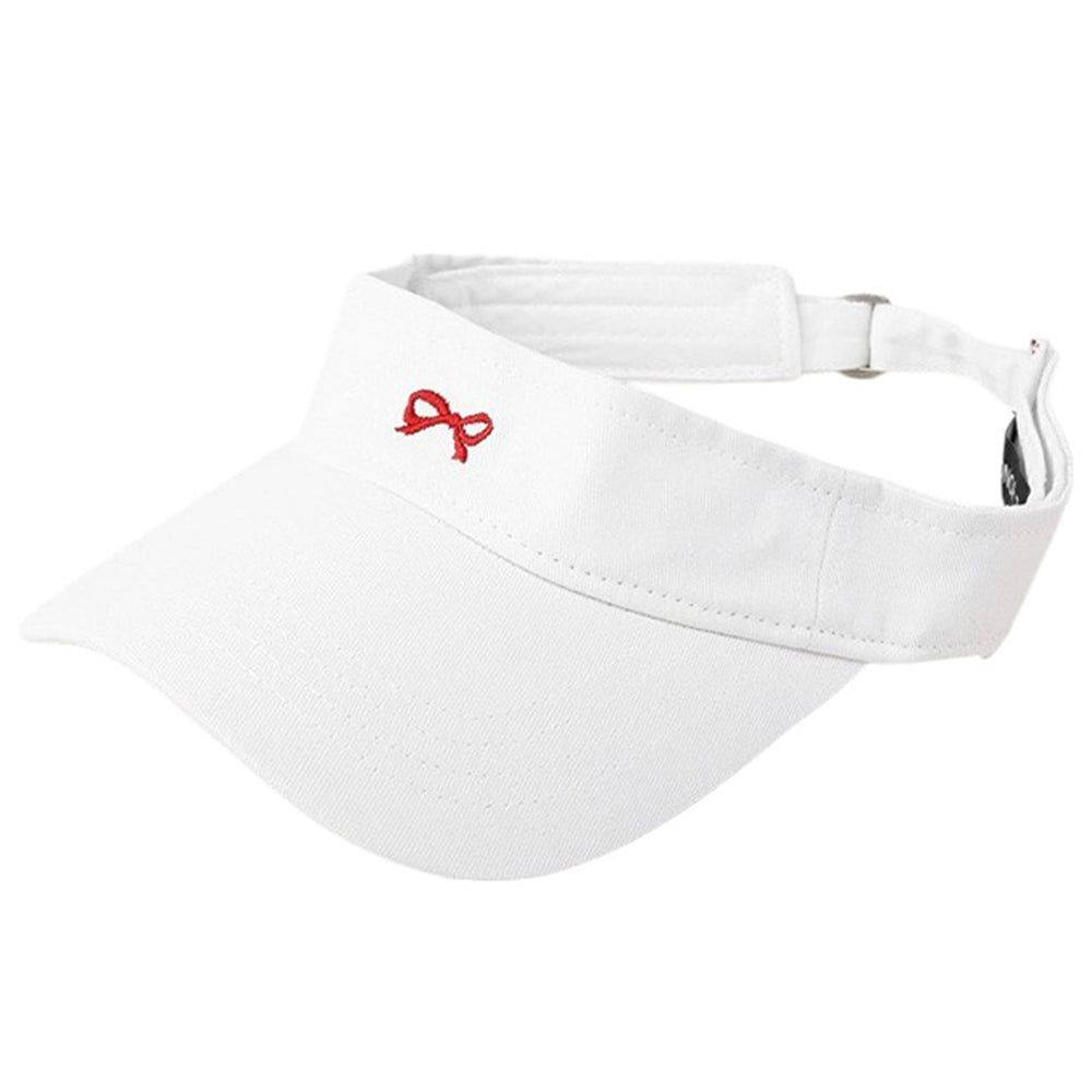 bow embroidery tennis visor boogzel clothing