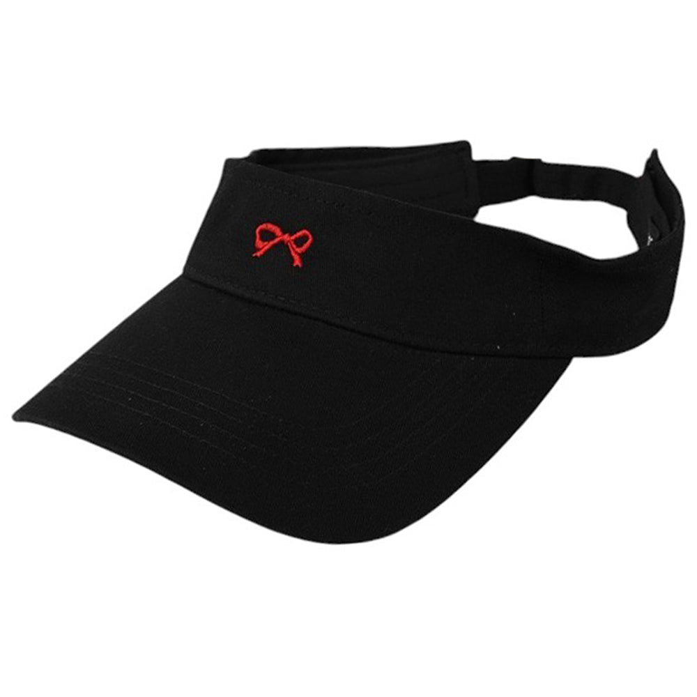 bow embroidery tennis visor boogzel clothing