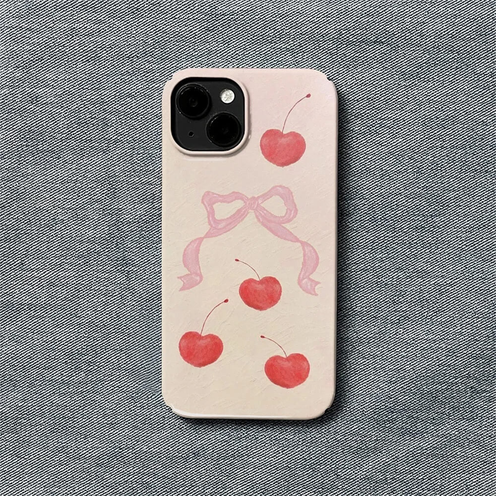 bow and cherry iphone case boogzel clothing