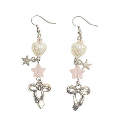 bowknot drop earrings boogzel clothing