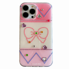 bowknot rhinestone iphone case boogzel clothing