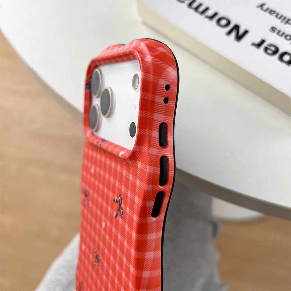 bows gingham iphone case boogzel clothing