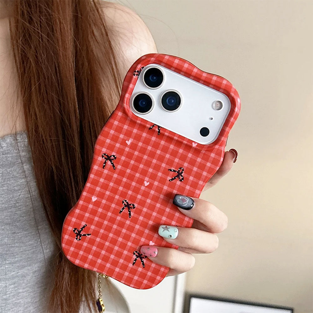 bows gingham iphone case boogzel clothing