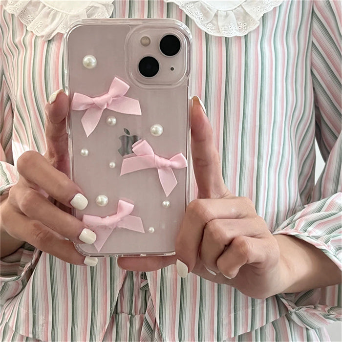 bows pearl iphone case boogzel clothing