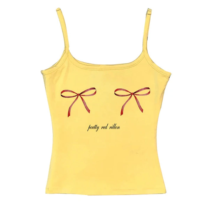 bows skinny tank top boogzel clothing