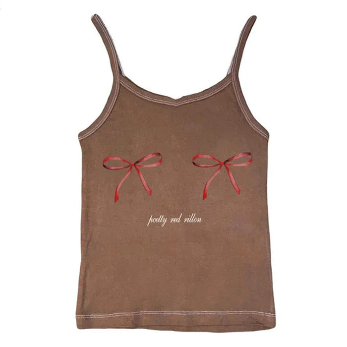 bows skinny tank top boogzel clothing