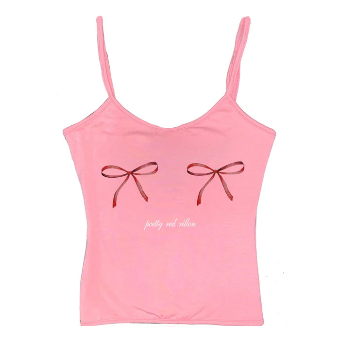bows skinny tank top boogzel clothing