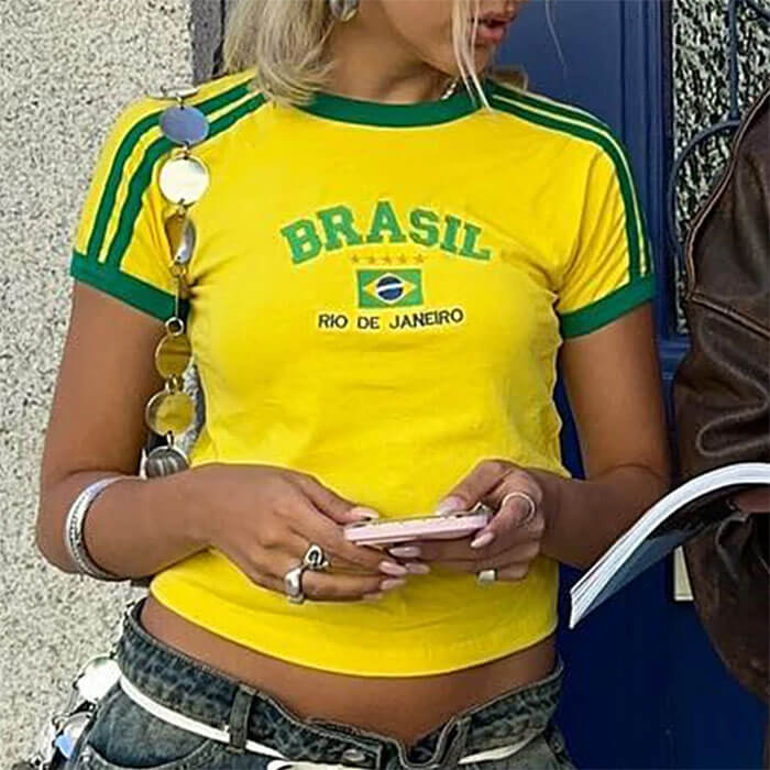 brazil rio de janeiro baby tee boogzel clothing