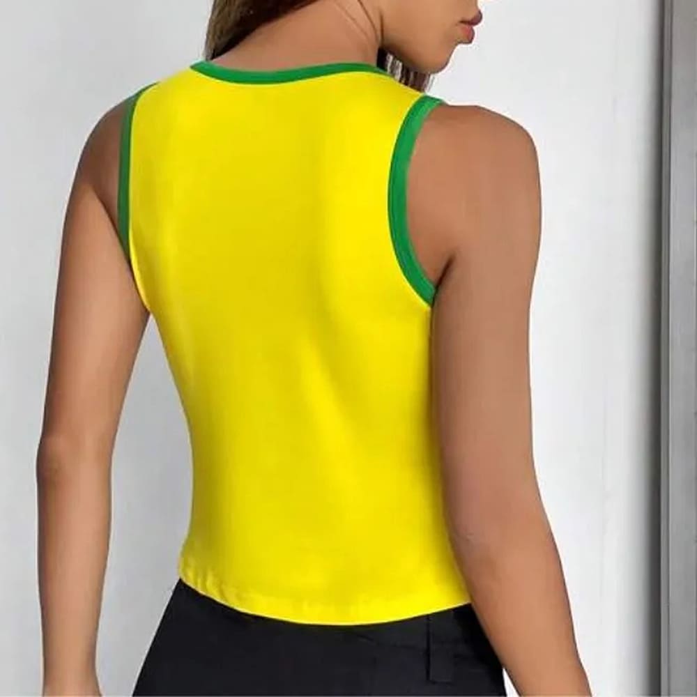 brazil sleeveless crop top boogzel clothing