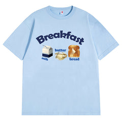 breakfast aesthetic graphic t-shirt boogzel clothing