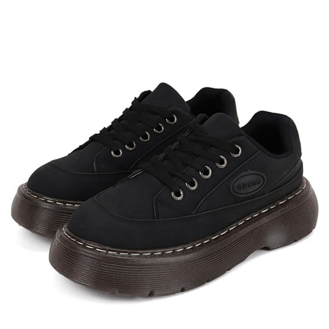 Edgy and Aesthetic Brown Platform Oxford Shoes for Iconic Looks