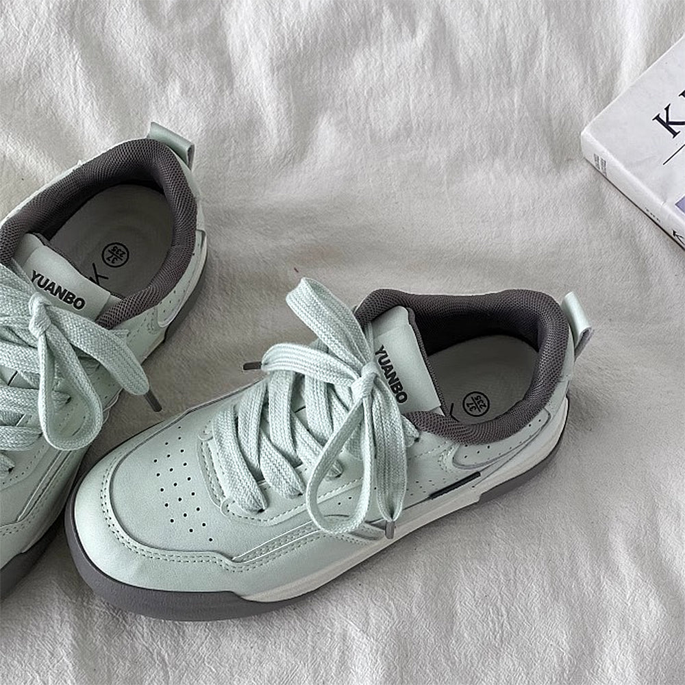 brown and mint green aesthetic sneakers boogzel clothing
