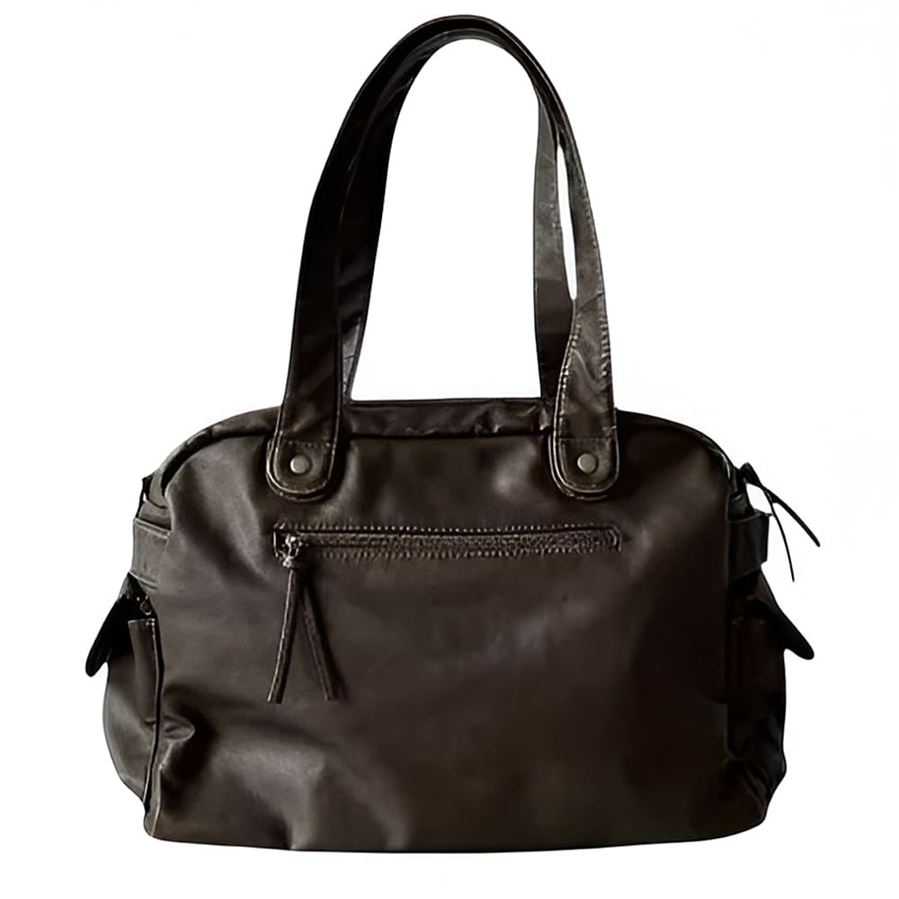 brown multi pocket shoulder bag boogzel clothing