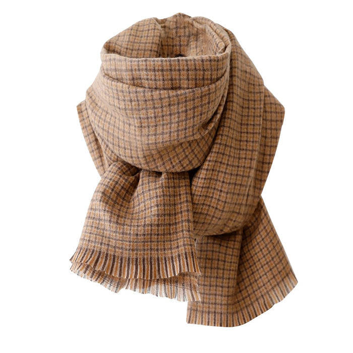 brown plaid scarf boogzel clothing