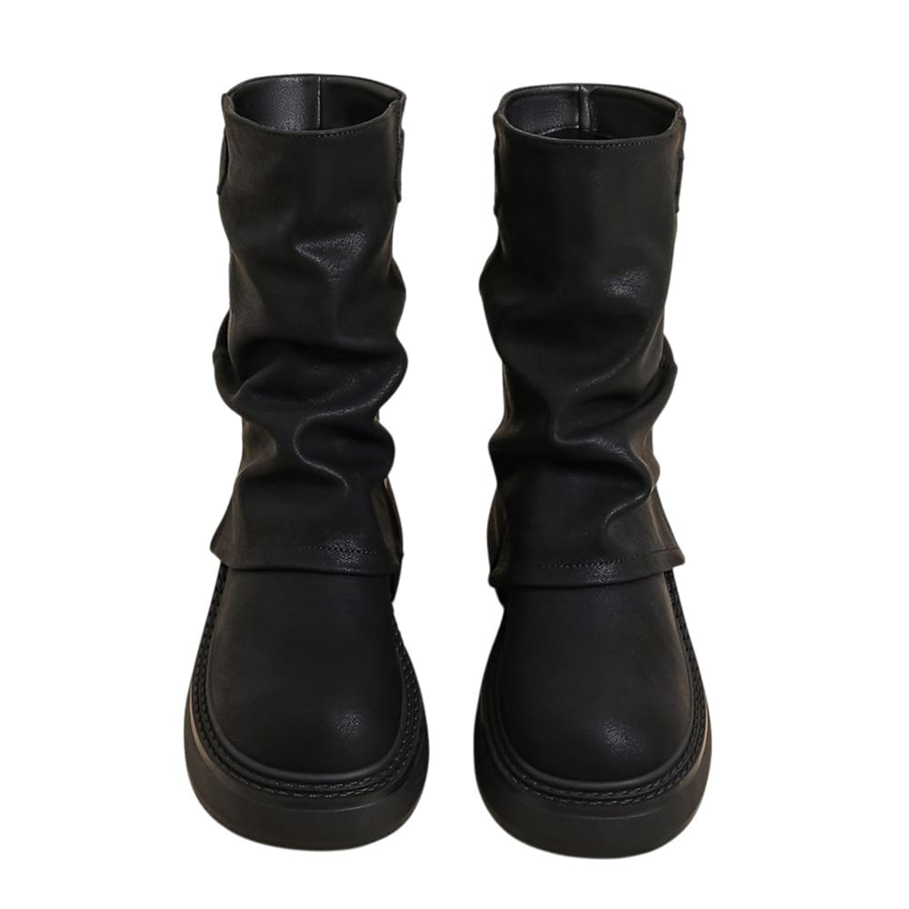 black platform calf boots boogzel clothing