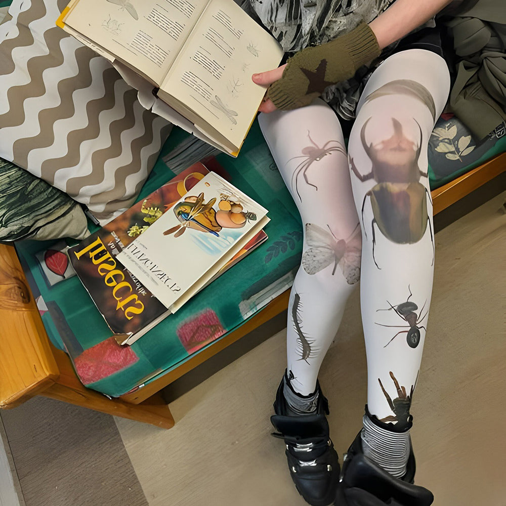 bug patterned tights boogzel clothing