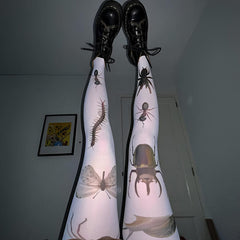 bug patterned tights boogzel clothing