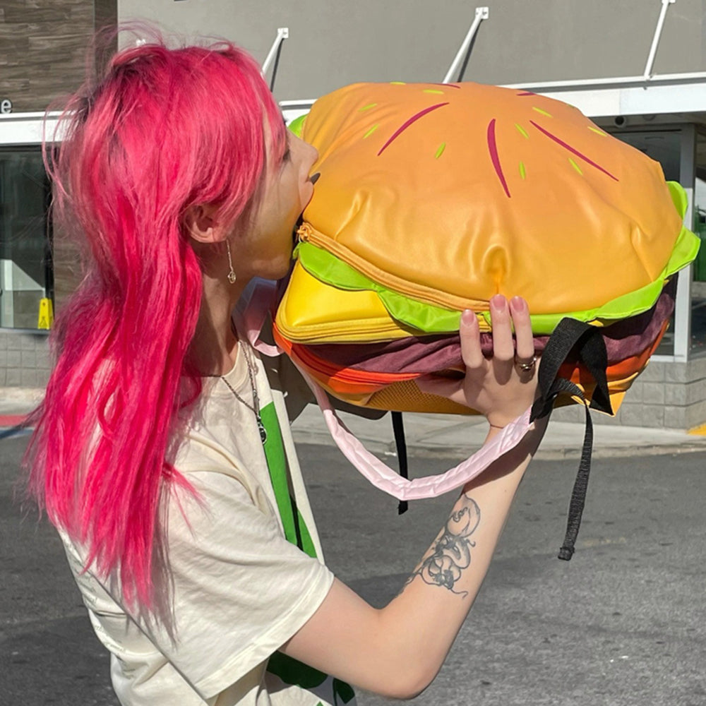 burger shaped backpack boogzel clothing