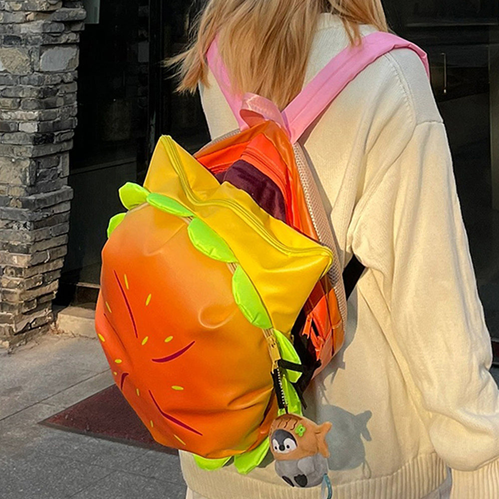 burger shaped backpack boogzel clothing