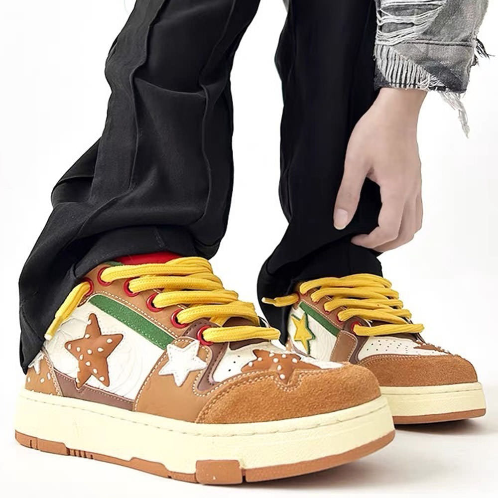 burger and star sneakers boogzel clothing