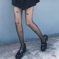 butterfly aesthetic tights boogzel clothing