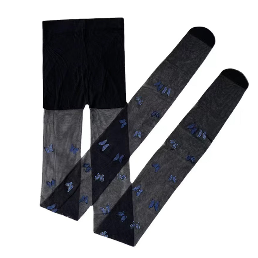 butterfly aesthetic tights boogzel clothing