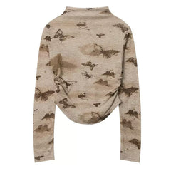 butterfly aesthetic long sleeve top boogzel clothing