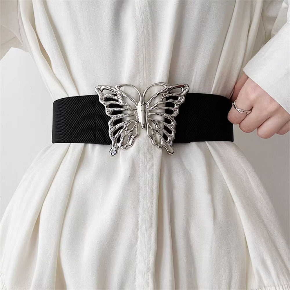 butterfly buckle elastic belt boogzel clothing