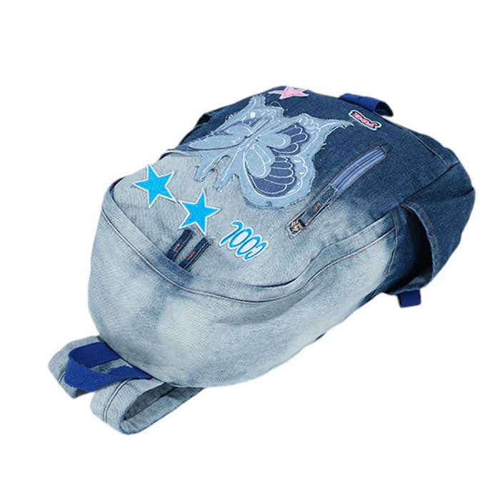 butterfly denim backpack boogzel clothing