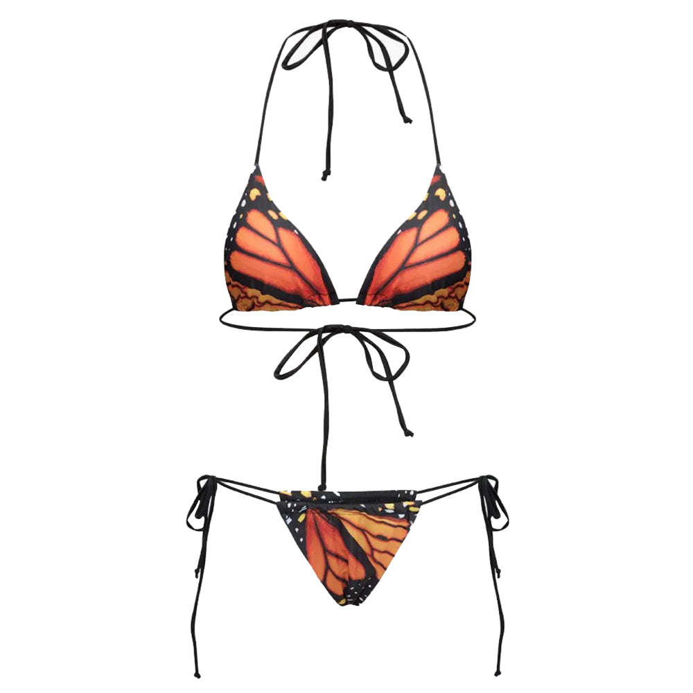 butterfly print bikini set boogzel clothing