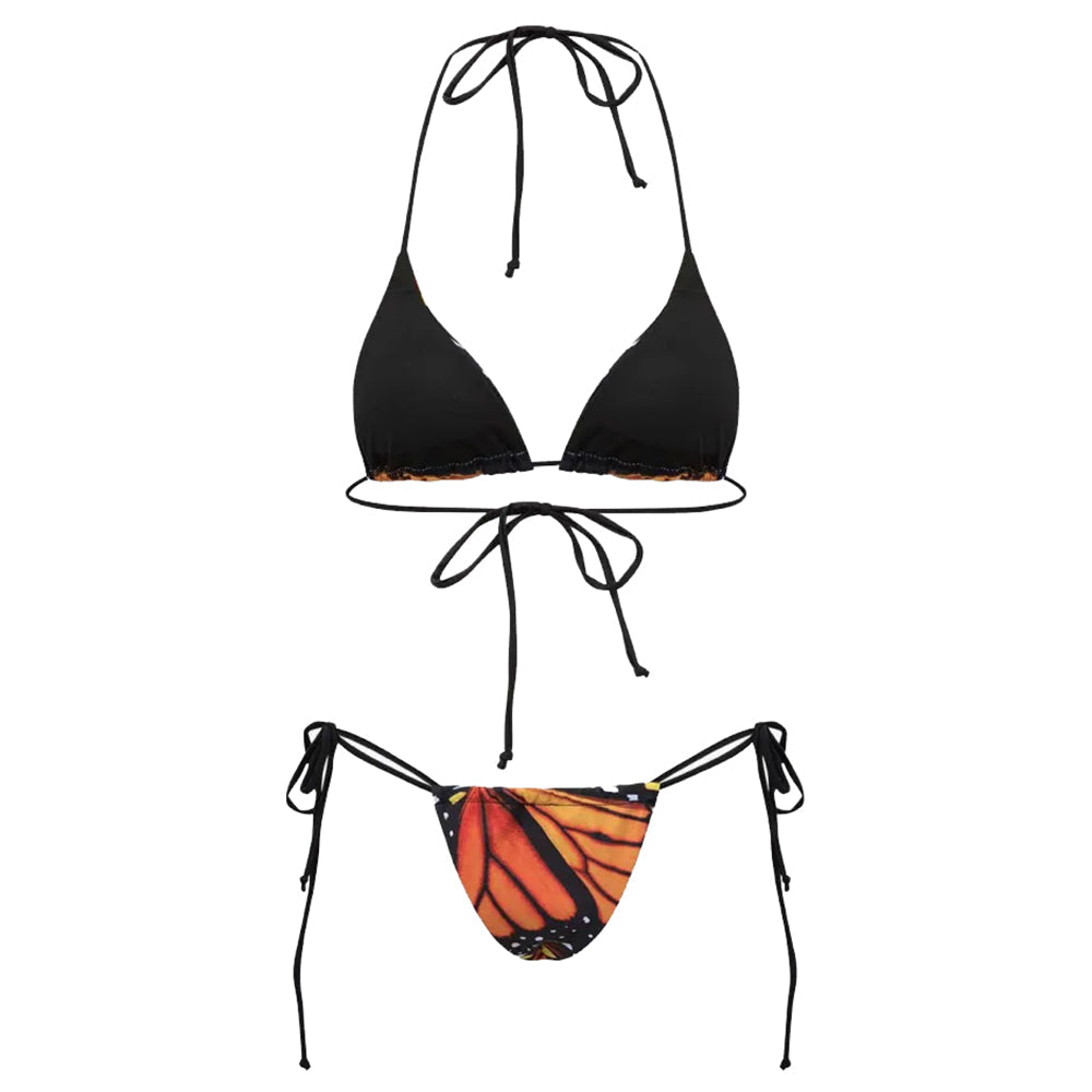 butterfly print bikini set boogzel clothing