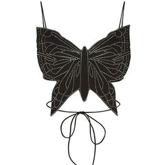 butterfly shaped backless top boogzel clothing
