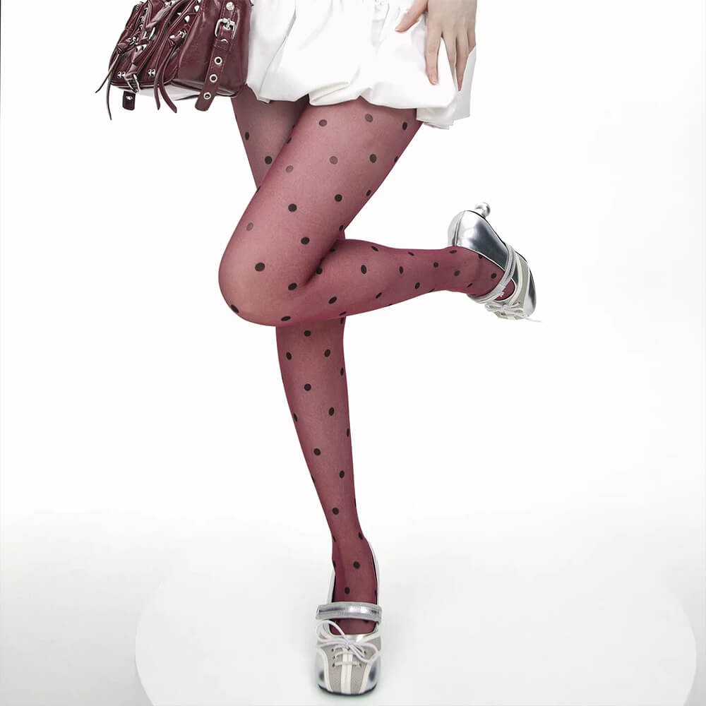 candy girl polka dot tights boogzel clothing
