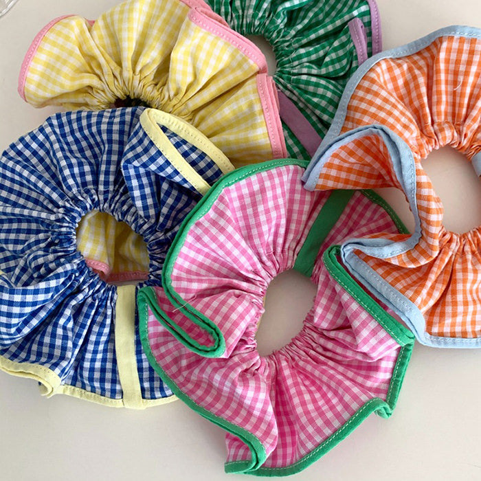 candy plaid scrunchie boogzel clothing