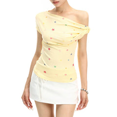 candy star off shoulder top boogzel clothing