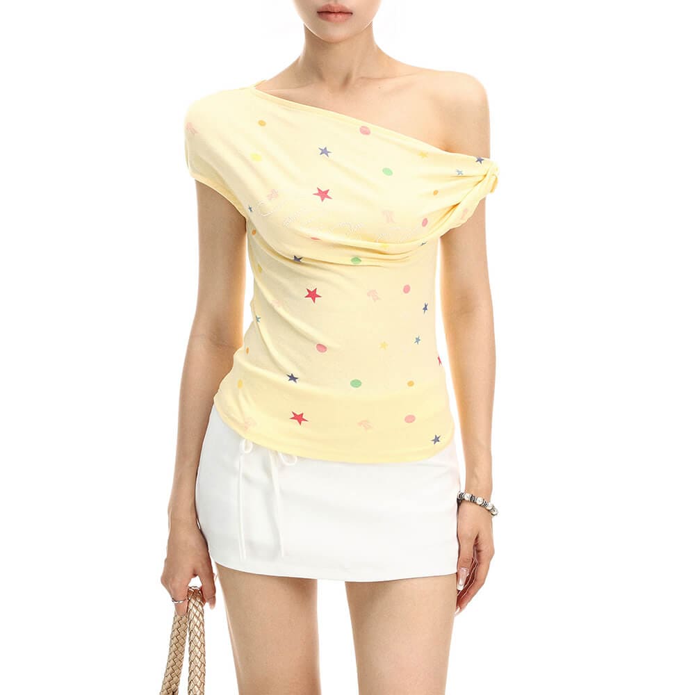 candy star off shoulder top boogzel clothing