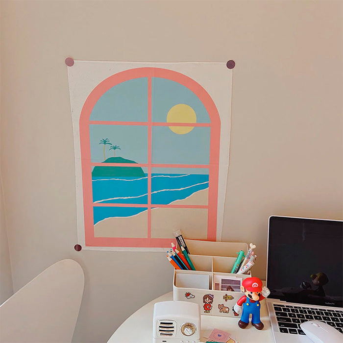 aesthetic window tapestry boogzel apparel