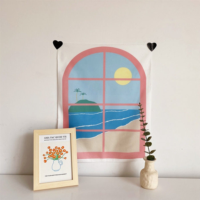 aesthetic window tapestry boogzel apparel