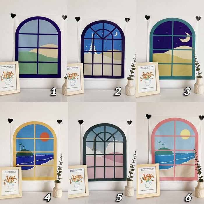 aesthetic window tapestry boogzel apparel