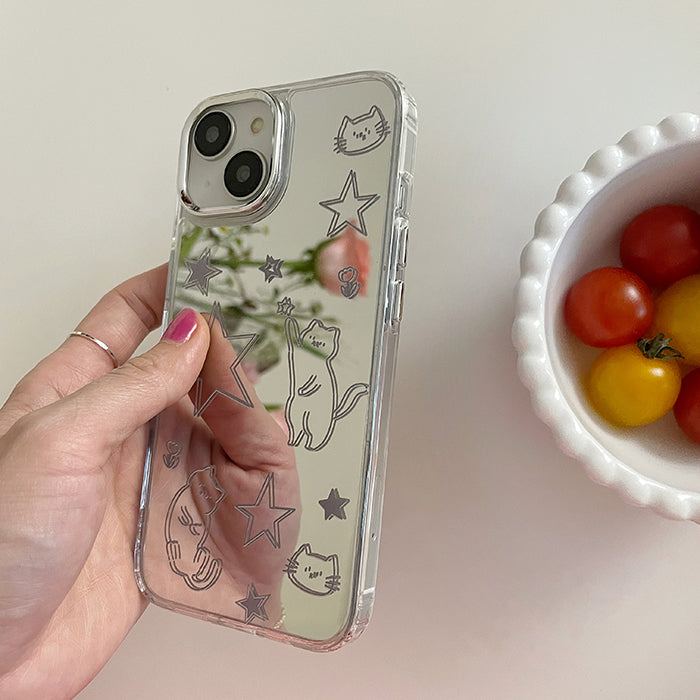 cat and star iphone case boogzel clothing
