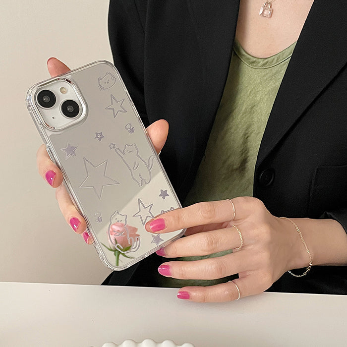 cat and star iphone case boogzel clothing