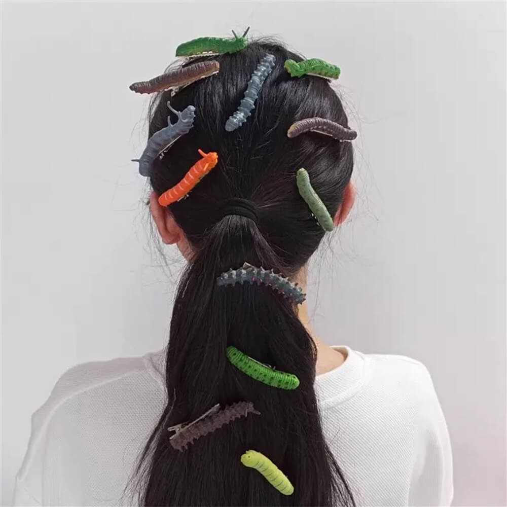 caterpillar hair clips set boogzel clothing