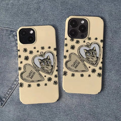cat heart locket iphone case boogzel clothing
