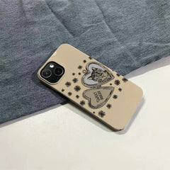 cat heart locket iphone case boogzel clothing
