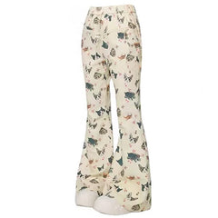 cat print graphic pants boogzel clothing