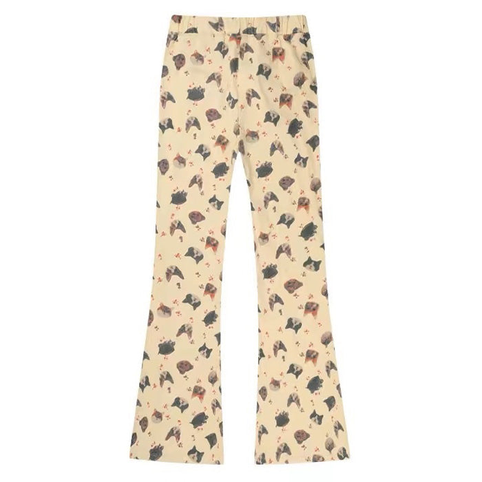 cat print graphic pants boogzel clothing