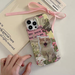 cat rhinestone iphone case boogzel clothing