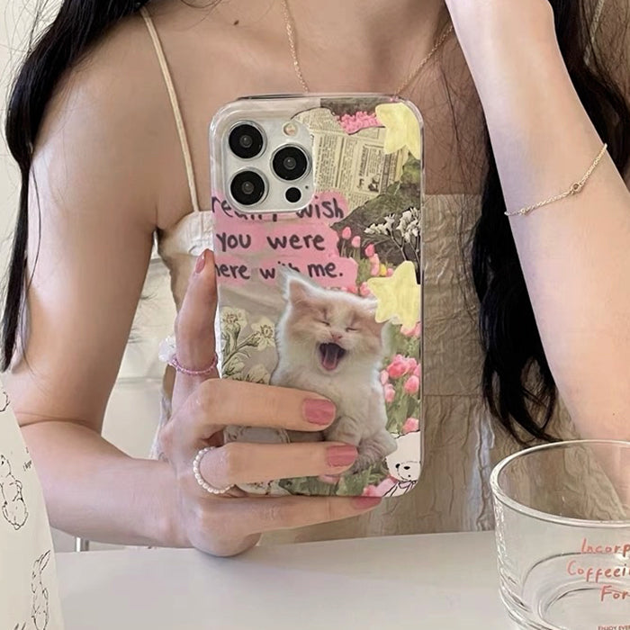 cat rhinestone iphone case boogzel clothing